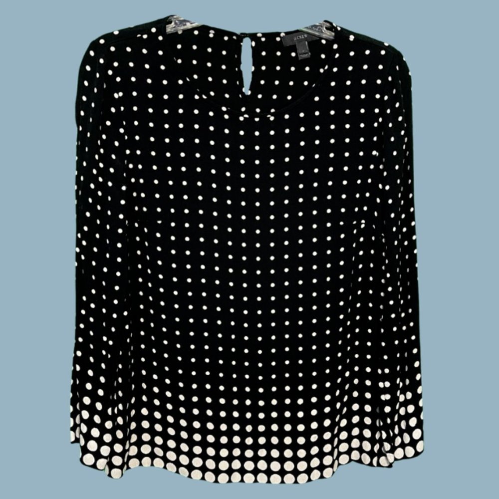 J. Crew Black Blouse